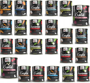 BEZZBOŻOWA Mokra Karma dla psa MIX SMAKÓW 24x800g