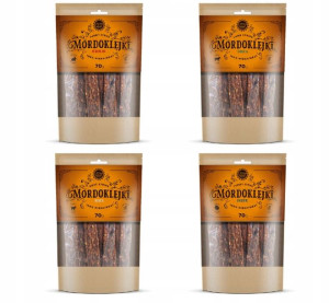 TRZYPSY MORDOKLEJKI Przysmaki psa MIX SMAKÓW 4x70g