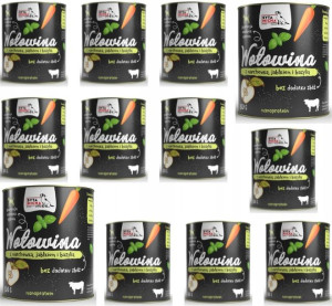 Karma Mokra dla psa WOŁOWINA z Marchewką 12x800g