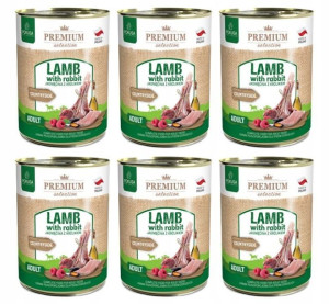 POKUSA Karma dla psa Jagnięcina z Królikiem 6x400g