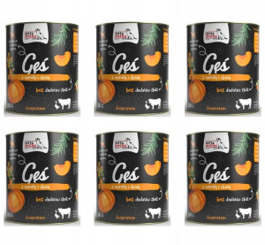 SYTA MICHA Mokra Karma dla Psa Gęś 6x800g OMEGA3