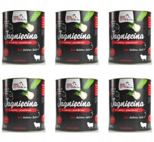 SYTA MICHA Karma Psa Jagnięcina 6x800g BEZ LAKTOZY