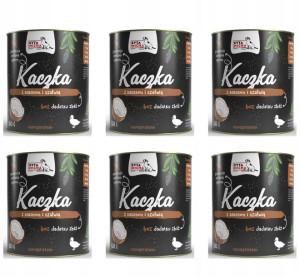 SYTA MICHA Kaczka z Kokosem szałwią 6x800g ZESTAW
