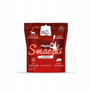 SYTA MICHA Smaczki trening MINI psa WOŁOWINA 60g