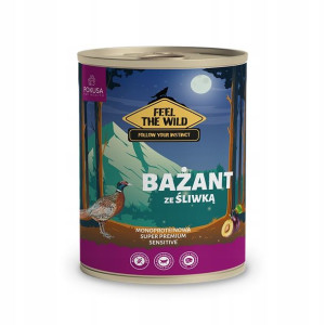 Pokusa Feel The Wild Bażant Śliwka karma psa 800g