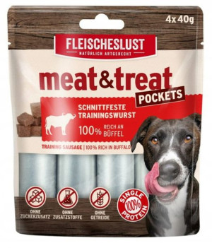 MEATLOVE BUFALLO Przysmak dla psa 100% BIZON 4x40g