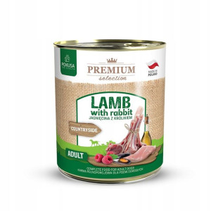 Karma psa Jagnięcina Królik OMEGA-3 Witaminy 800g