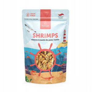 POKUSA SHRIMPS Suszone krewetki dla psów kotów 40g