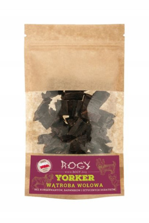 ROGY Yorker Wątroba wołowa przysmak dla psa 80g
