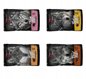 Alpha Spirit Pate Saszetka psa - MIX SMAKÓW 4x100g