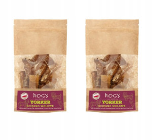 ROGY Yorker 2x Ścięgna wołowe 80g Przysmaki ZESTAW