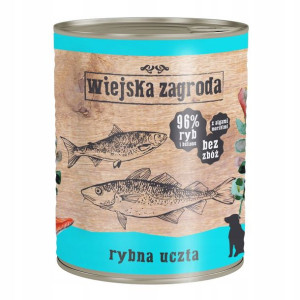 Karma dla psa rybna uczta OMEGA-3 BEZ ZBÓŻ - 800g