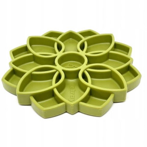 SodaPup Mandala Feeder Green Miska spowalniająca