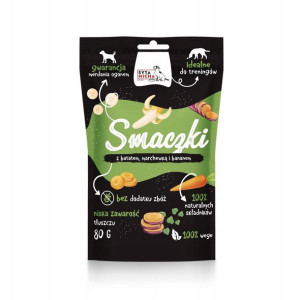SYTA MICHA Smaczki dla psa batat marchew banan 80g