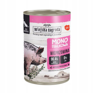 Wiejska Zagroda MONOPROTEINOWA psa WIEPRZOWINA 400