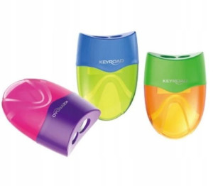 Temperówka plastikowa KEYROAD Wave podwójna