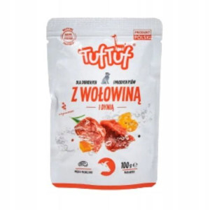 TUF TUF Karma mokra dla psa Wołowina z Dynią 100g