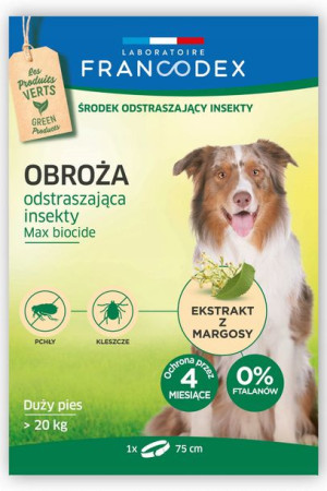 FRANCODEX Obroża dla dużych psów powyżej 20 kg