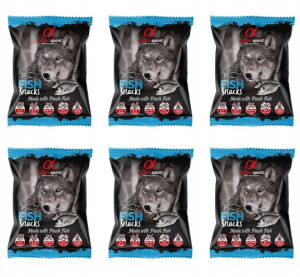 Alpha Spirit Przysmaki rybne dla psa RYBA 6 x 50g