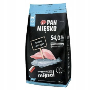 Mięsko Hipoalergiczna dla kot Kurczak Pstrąg 1,6kg