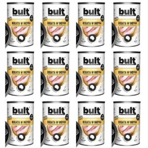 BULT Karma dla psa Indyk Kong lickimat 12 x 400g