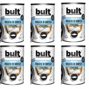 BULT Karma mokra dla psa z Dorszem 6 x 400g puszki