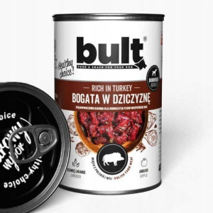 BULT Karma mięsna dla psa z Dziczyzny puszka 400g