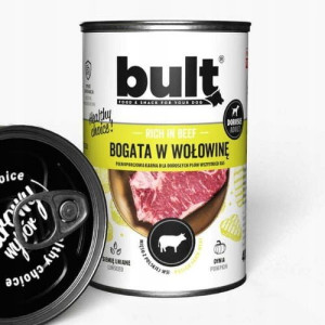 BULT Karma mięsna na sierść dla psa Wołowina 400g