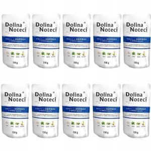 DOLINA NOTECI dla psa Dorsz z Brokułami 10 x 150g