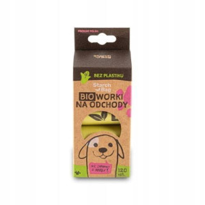 STARCHBAG Zielone woreczki ECO na odchody 120szt