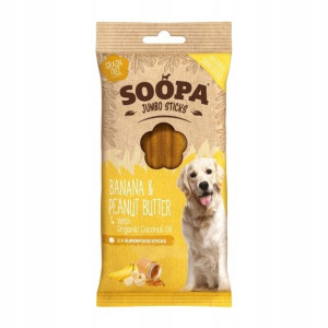 SOOPA JUMBO Przysmaki dentystyczne z Bananem 170g