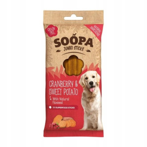 SOOPA Przysmaki bezzbożowe psa Żurawina Batat 170g