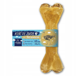 BOSKIE SMAKI Twarda kość psa do żucia STRUŚ 17cm