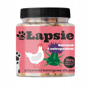 HAPPY SNACKY Przysmaki psa Kurczak Ostropest 300g