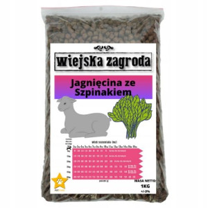 Wiejska Zagroda JAGNIĘCINA ZE SZPINAKIEM 1KG psa