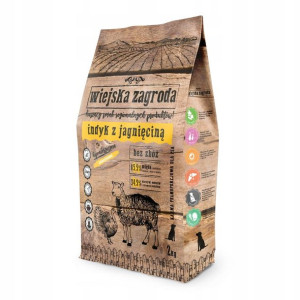 WIEJSKA ZAGRODA Karma psa INDYK Z JAGNIĘCINĄ 2kg