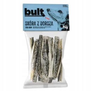 BULT Suszona SKÓRA DORSZA smaczki gryzak psa 50g