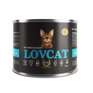 LOVCAT Pure TURKEY GOOSE z Indykiem i Gęsią 200g