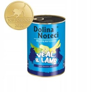 DOLINA NOTECI karma psa Cielęcina Jagnięcina 400g
