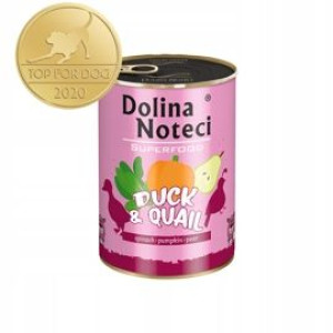 DOLINA NOTECI psa SUPERFOOD Kaczka Przepiórka 400g