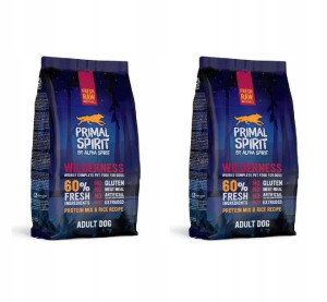 PRIMAL SPIRIT Wilderness karma sucha 1kg x2 zestaw