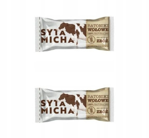 SYTA MICHA Batoniki przysmaki wołowina psa 2x 25g