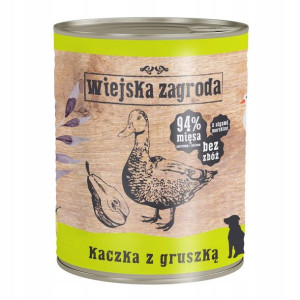 Wiejska Zagroda Karma Kaczka Z Gruszką 800g Puszka