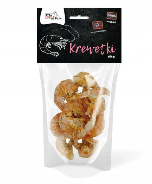 SYTA MICHA Suszone krewetki Gryzaki dla psa 60g