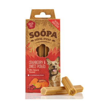 SOOPA Dental Stick Cranberry Sweet Potato psa 100g