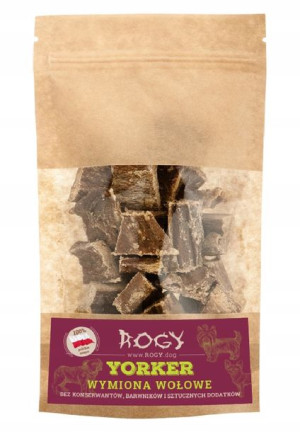 ROGY Yorker Wymiona wołowe kostki Smaczki psa 80g