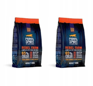 PRIMAL SPIRIT Rebel Farm karma psa 1kg x2 zestaw