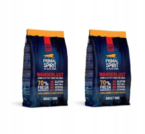 Primal Spirit Alpha Wanderlust 70% 1kg X2 Zestaw
