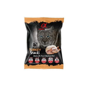 ALPHA SPIRIT Przysmak kostka dla kota INDYK 50g