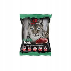 ALPHA SPIRIT Przysmaki kostki dla kota KACZKA 50g